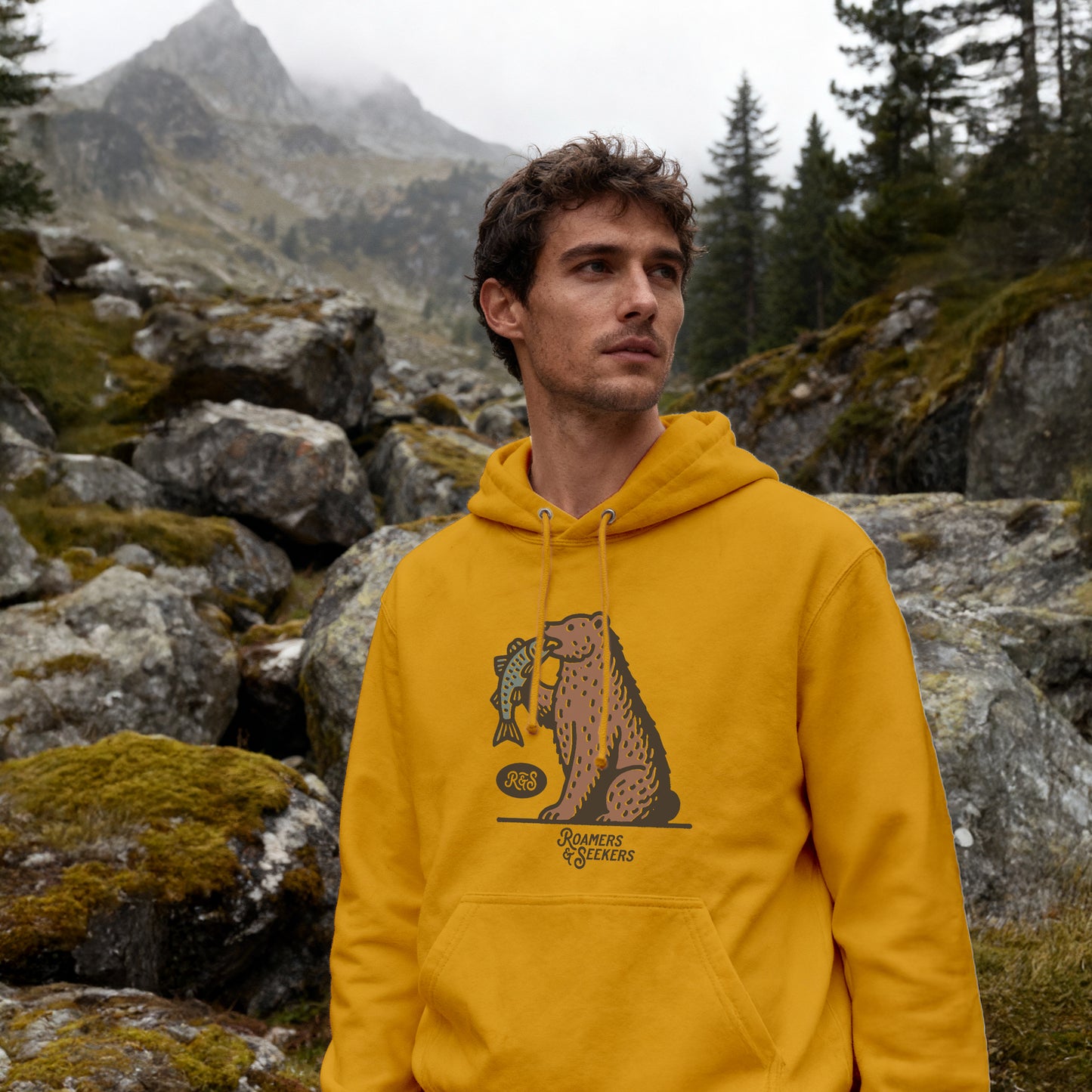 ROAMERS & SEEKERS Bear Hunt HOODIE MUSTARD