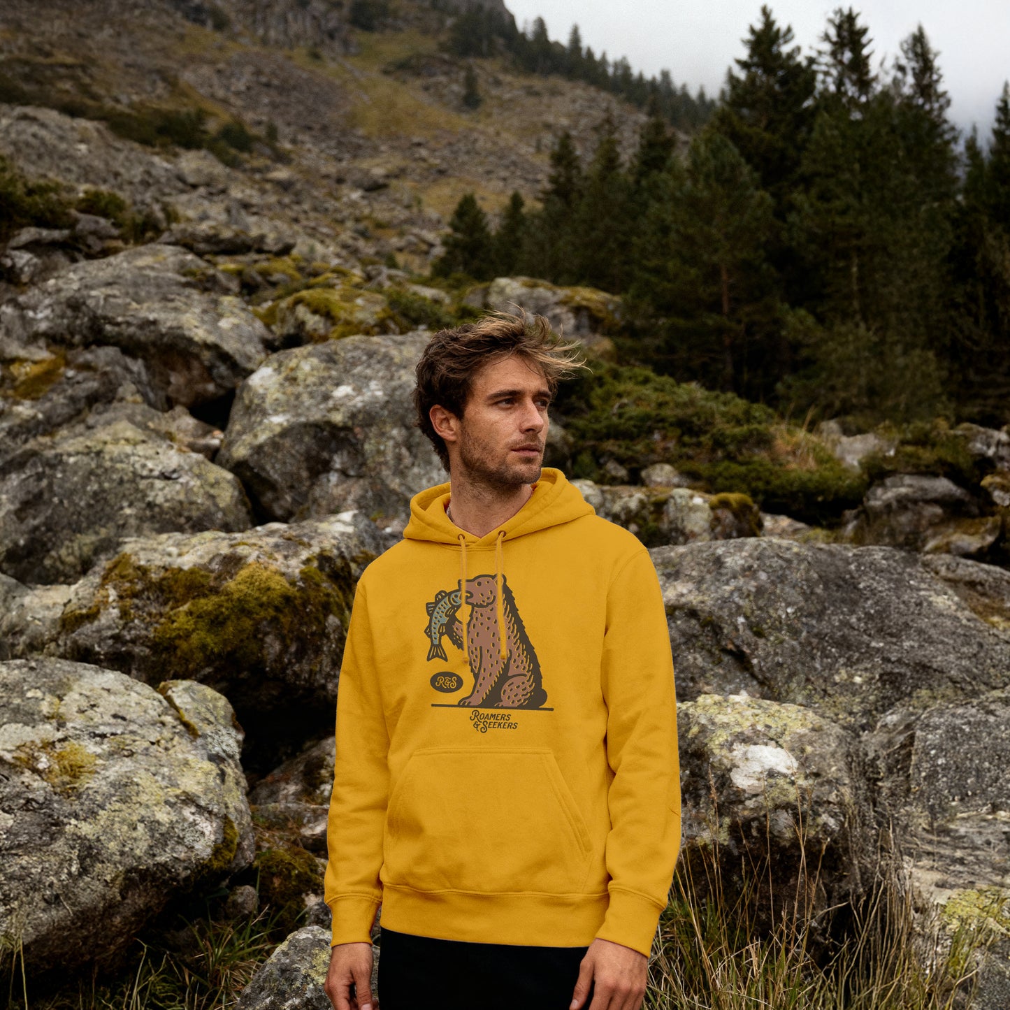 ROAMERS & SEEKERS Bear Hunt HOODIE MUSTARD