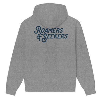 ROAMERS & SEEKERS Stack HOODIE HEATHER GREY
