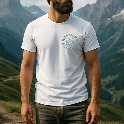 Roamers & Seekers Mens Outback Graphic T-Shirt – White – Classic Fit 100% Cotton – Roamers & Seekers Graphic Tee