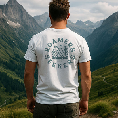 Roamers & Seekers Mens Outback Graphic T-Shirt – White – Classic Fit 100% Cotton – Roamers & Seekers Graphic Tee
