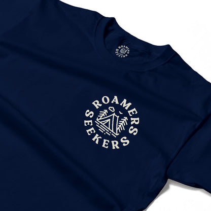 Roamers & Seekers Mens Outback Graphic T-Shirt – Navy Blue – Classic Fit 100% Cotton – Roamers & Seekers Graphic Tee