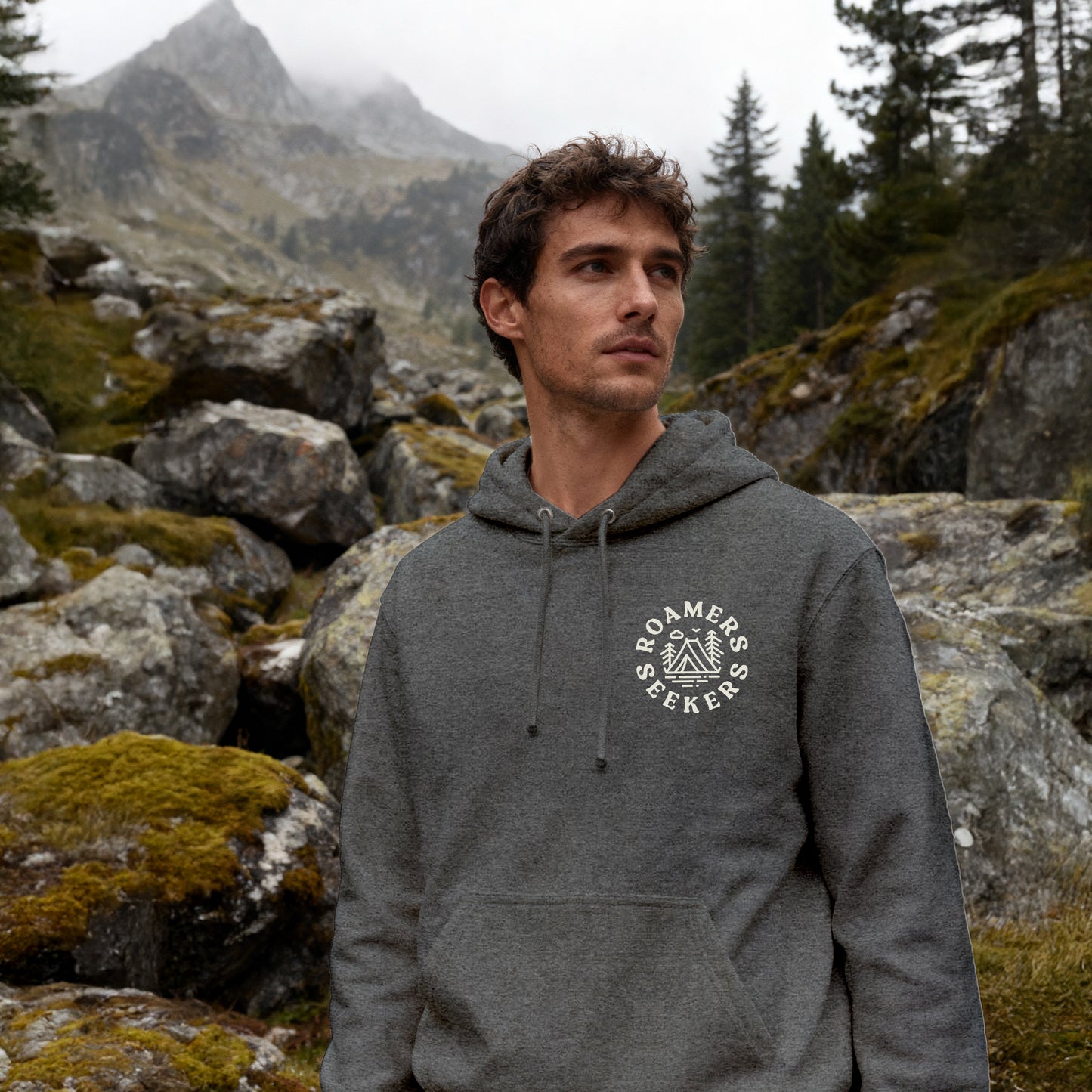 ROAMERS & SEEKERS Outback HOODIE GRAPHITE HEATHER
