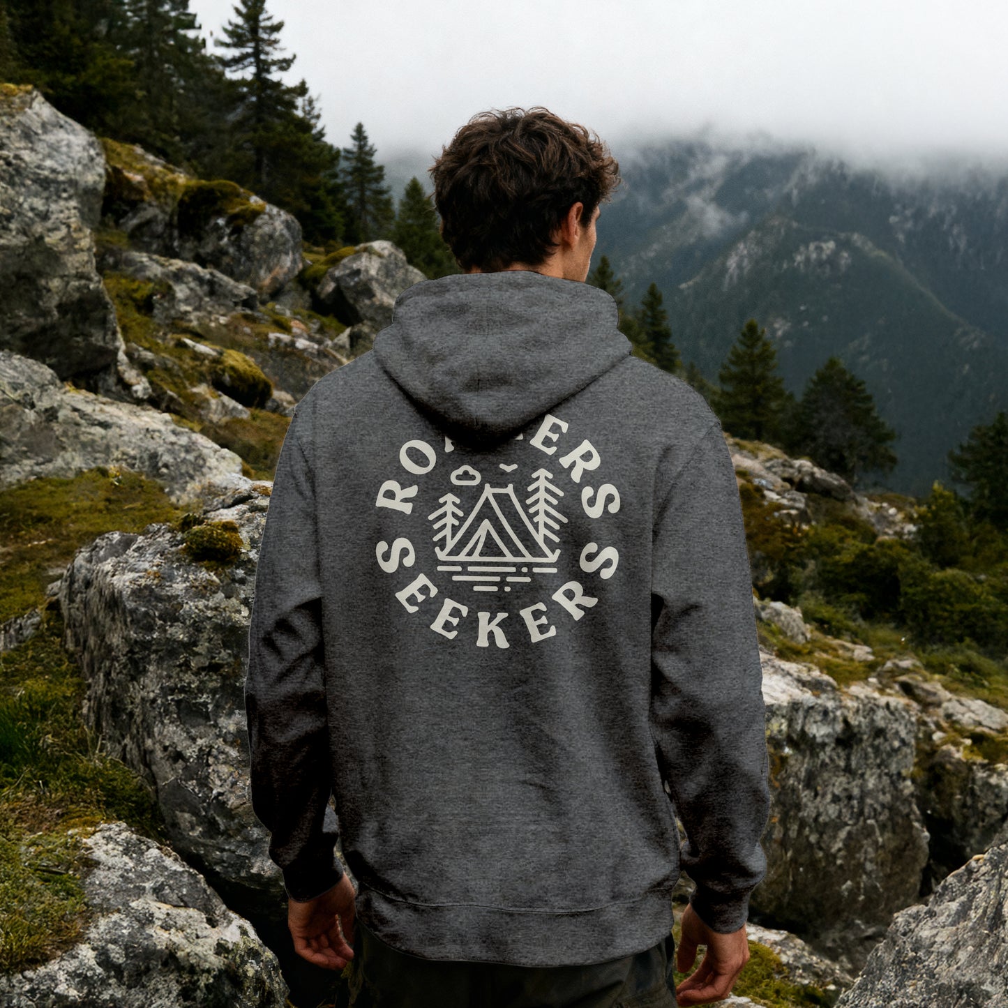 ROAMERS & SEEKERS Outback HOODIE GRAPHITE HEATHER