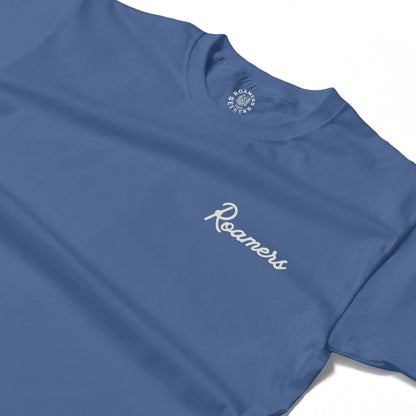 Roamers & Seekers Mens Off Piste Graphic T-Shirt – Indigo Blue – Classic Fit 100% Cotton – Roamers & Seekers Graphic Tee