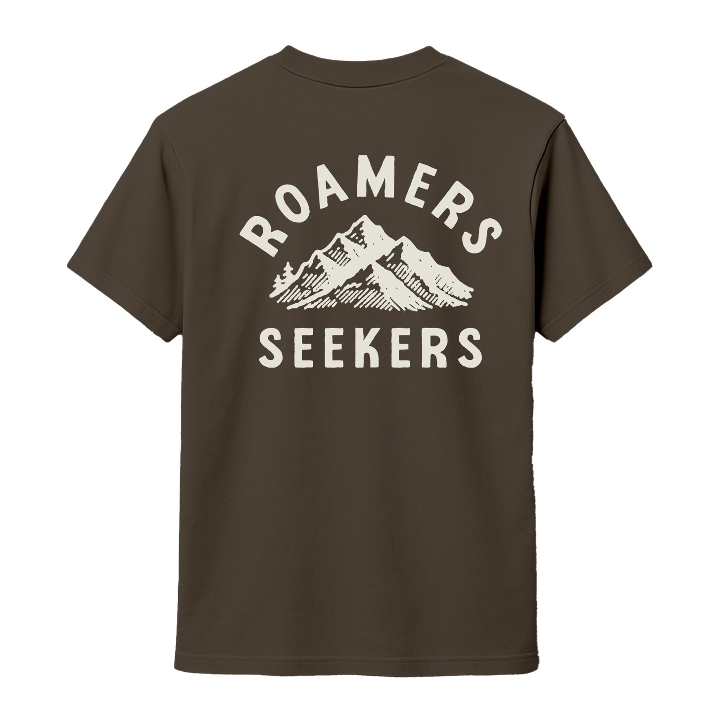 Roamers & Seekers Mens Off Piste Graphic T-Shirt – Olive – Classic Fit 100% Cotton – Roamers & Seekers Graphic Tee