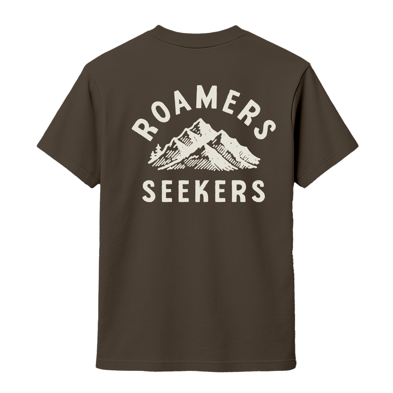 Roamers & Seekers Mens Off Piste Graphic T-Shirt – Olive – Classic Fit 100% Cotton – Roamers & Seekers Graphic Tee