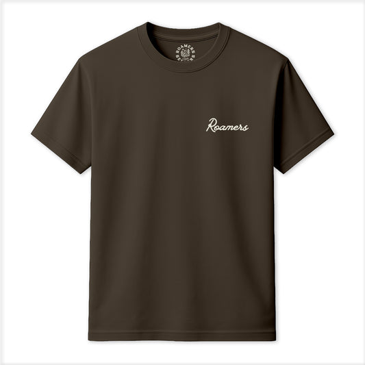 Roamers & Seekers Mens Off Piste Graphic T-Shirt – Olive – Classic Fit 100% Cotton – Roamers & Seekers Graphic Tee