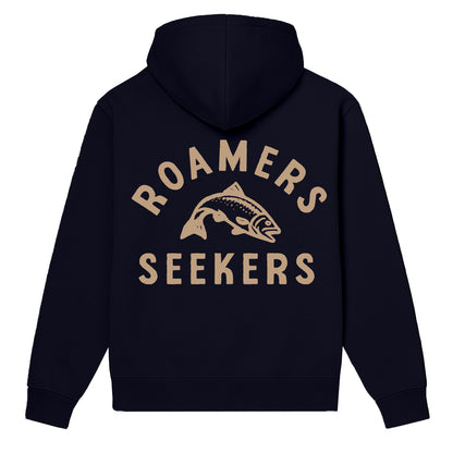 ROAMERS & SEEKERS Salmon Run HOODIE NEW FRENCH NAVY