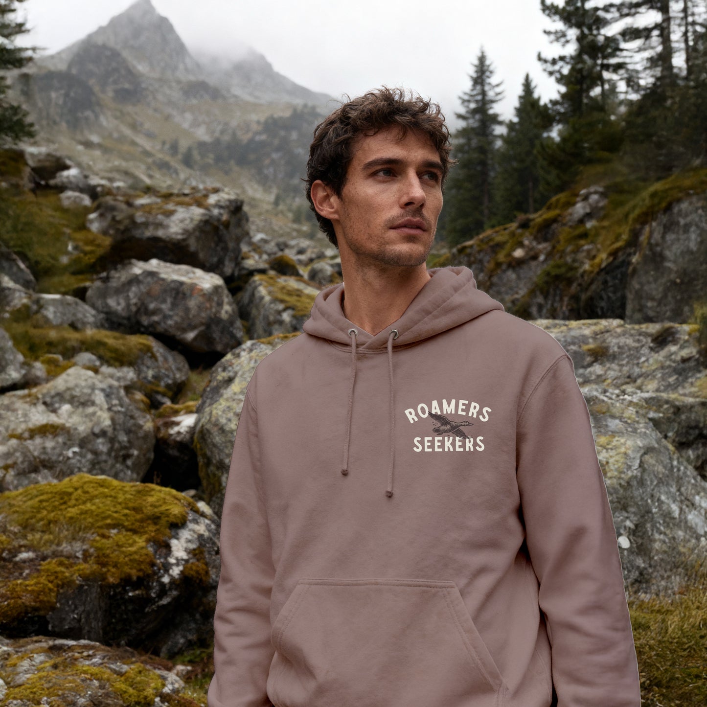 ROAMERS & SEEKERS Flock HOODIE MOCHA BROWN