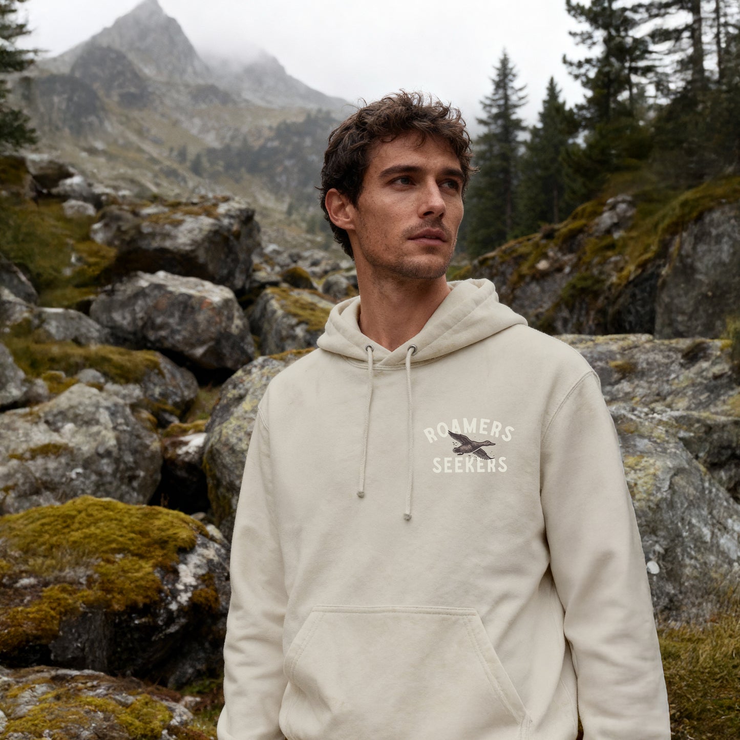 ROAMERS & SEEKERS Flock HOODIE NATURAL STONE