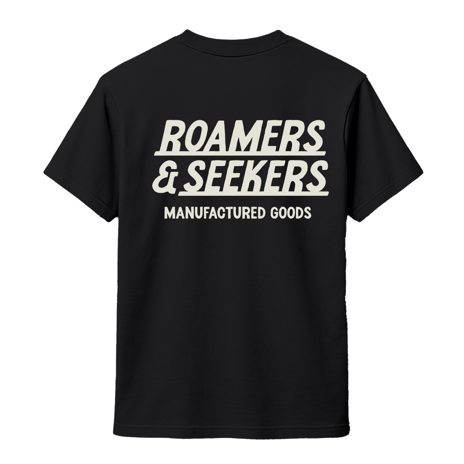 Roamers & Seekers Mens Signals Graphic T-Shirt – Black – Classic Fit 100% Cotton – Roamers & Seekers Graphic Tee