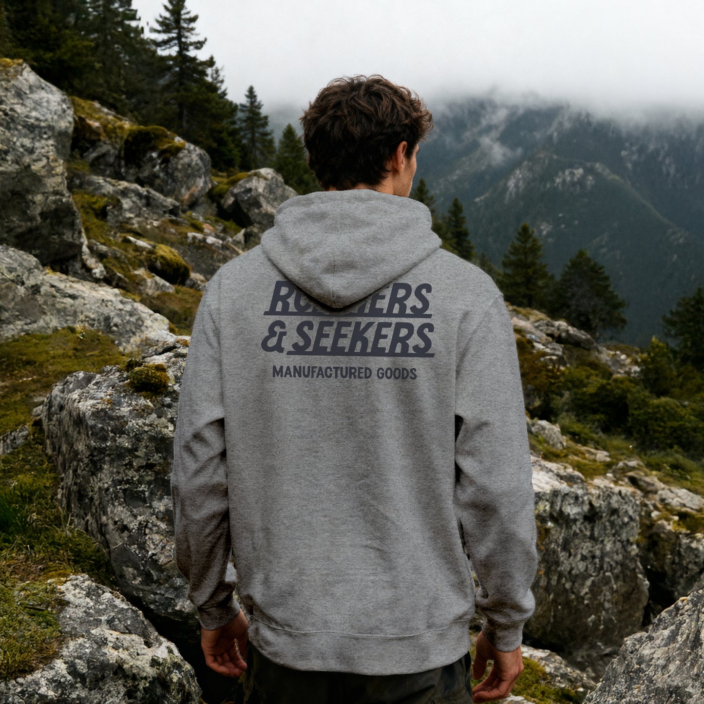 ROAMERS & SEEKERS SIGNALS HOODIE HEATHER GREY