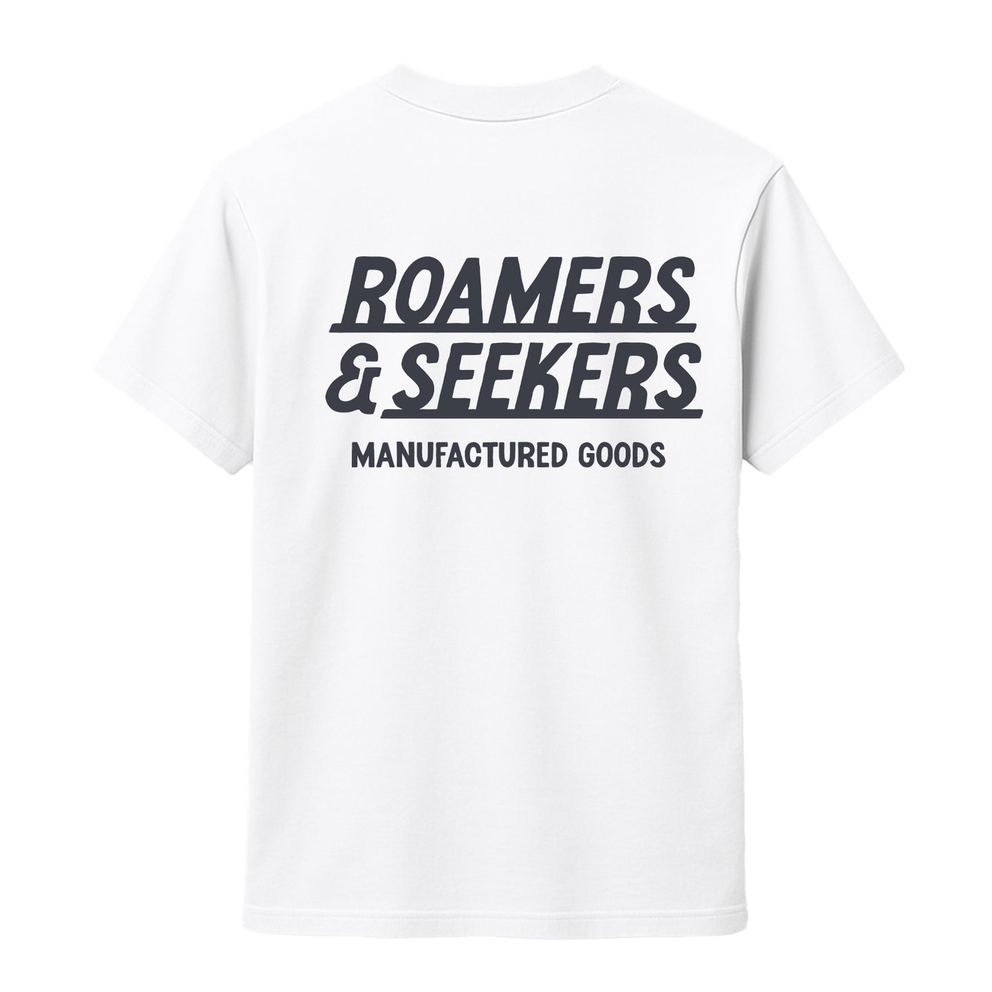 Roamers & Seekers Mens Signals Graphic T-Shirt – White – Classic Fit 100% Cotton – Roamers & Seekers Graphic Tee