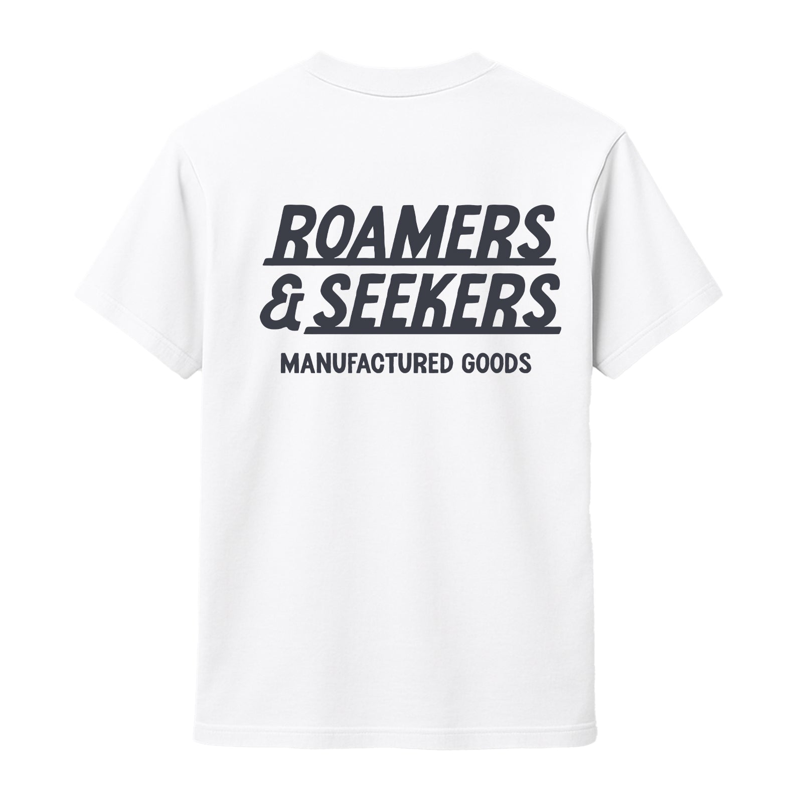 Roamers & Seekers Mens Signals Graphic T-Shirt – White – Classic Fit 100% Cotton – Roamers & Seekers Graphic Tee