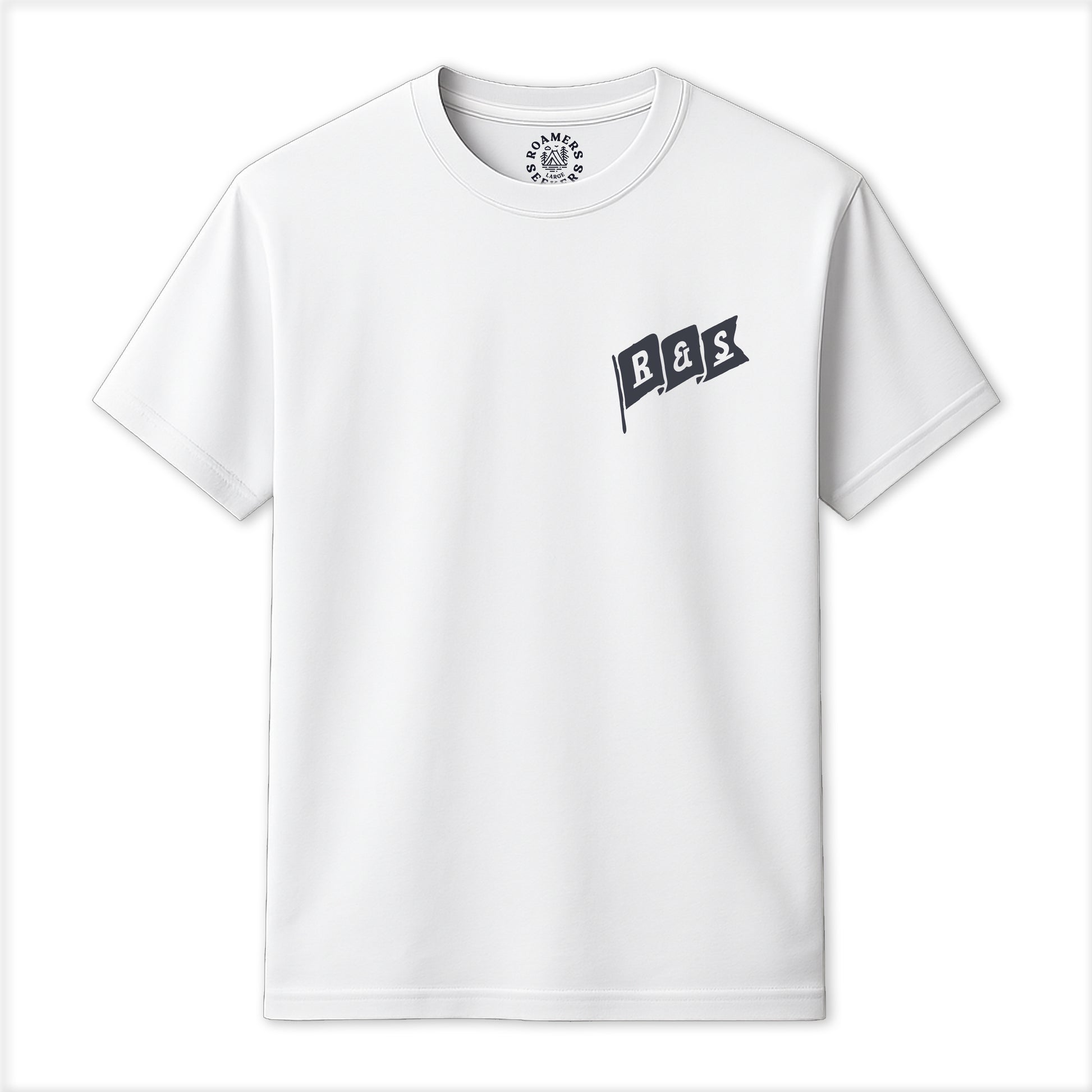 Roamers & Seekers Mens Signals Graphic T-Shirt – White – Classic Fit 100% Cotton – Roamers & Seekers Graphic Tee