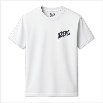 Roamers & Seekers Mens Signals Graphic T-Shirt – White – Classic Fit 100% Cotton – Roamers & Seekers Graphic Tee