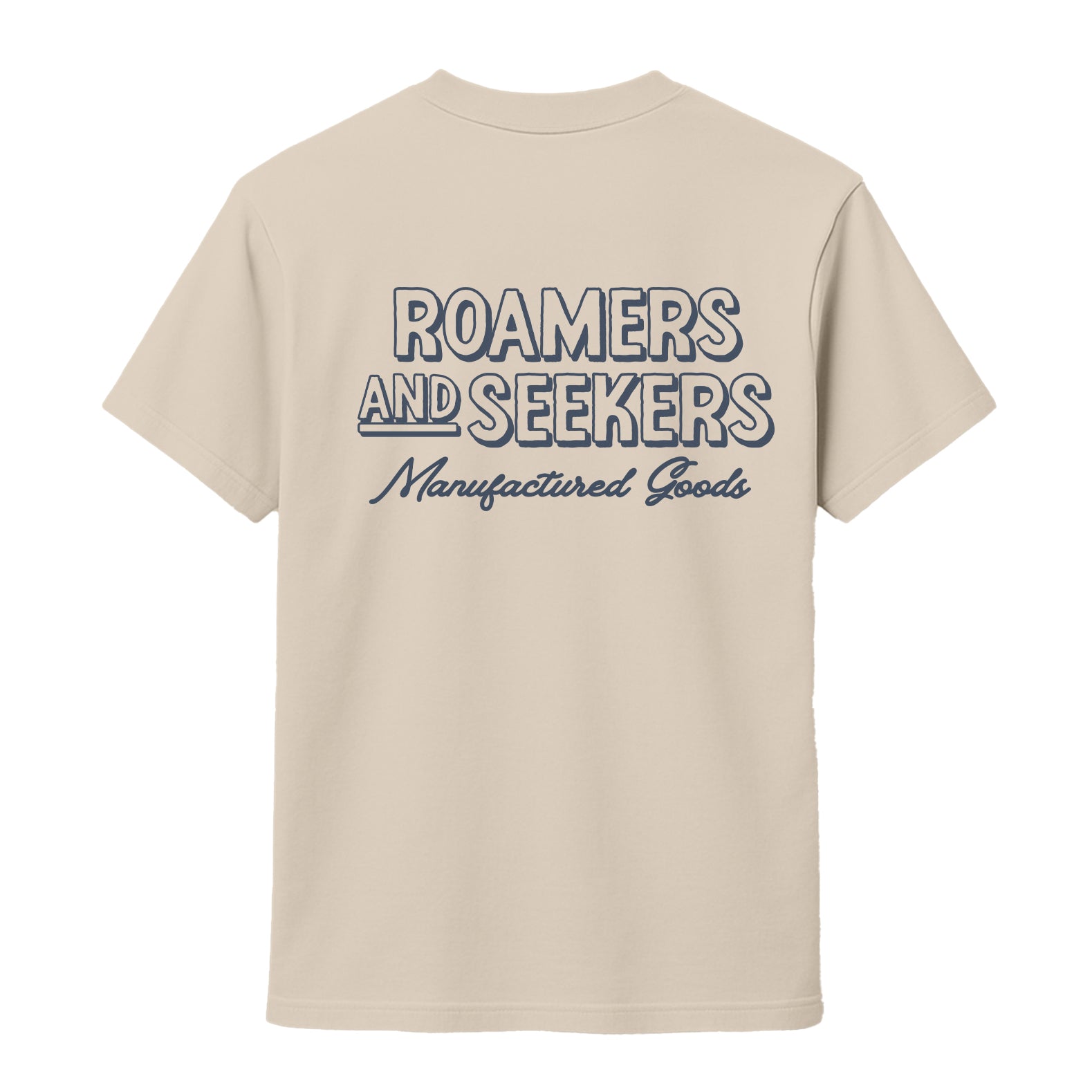 Roamers & Seekers Mens Rachet Graphic T-Shirt – Natural – Classic Fit 100% Cotton – Roamers & Seekers Graphic Tee