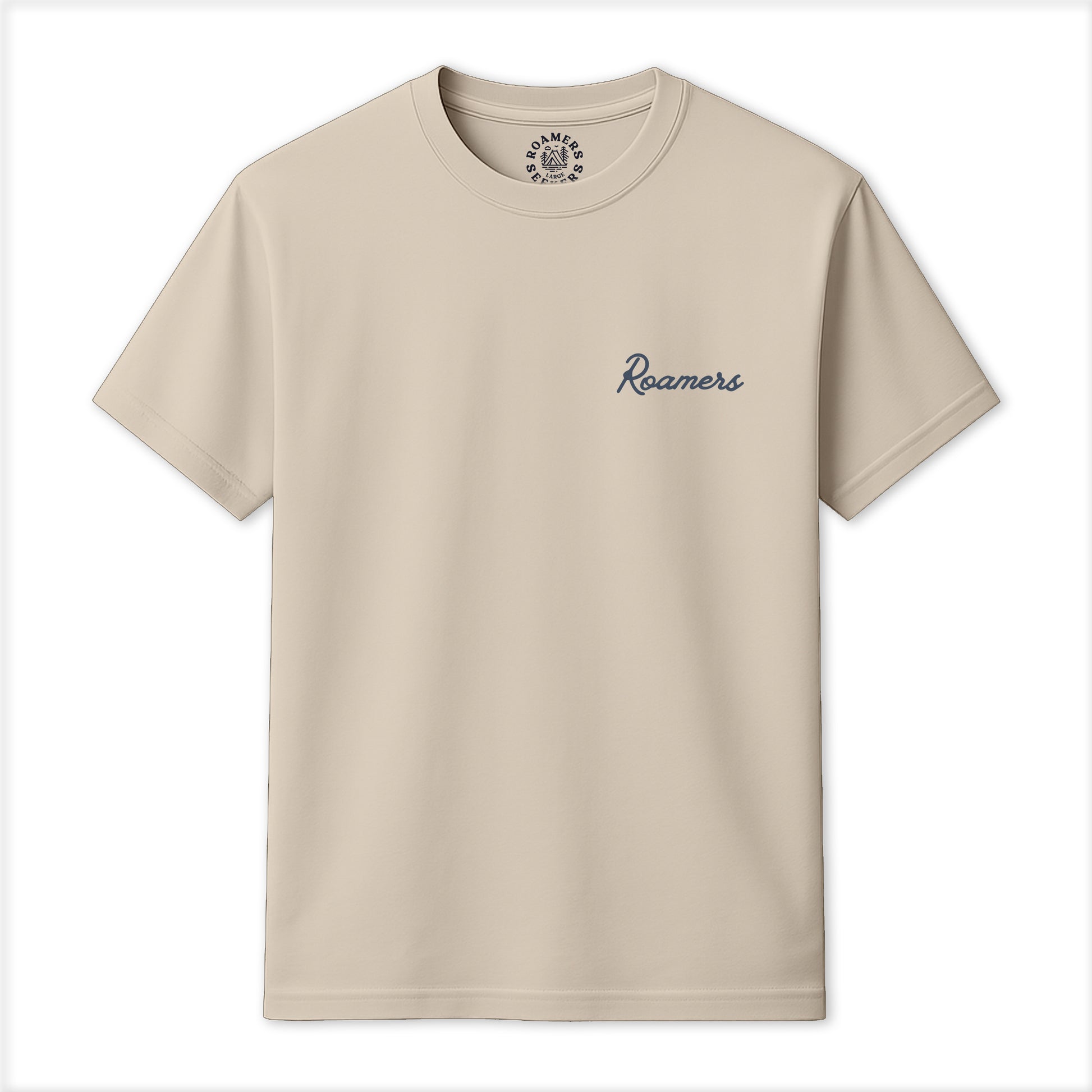 Roamers & Seekers Mens Rachet Graphic T-Shirt – Natural – Classic Fit 100% Cotton – Roamers & Seekers Graphic Tee