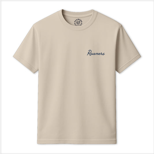 Roamers & Seekers Mens Rachet Graphic T-Shirt – Natural – Classic Fit 100% Cotton – Roamers & Seekers Graphic Tee
