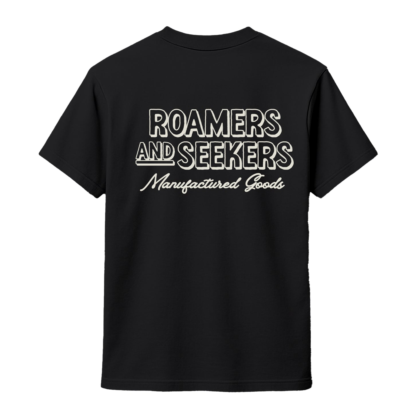Roamers & Seekers Mens Rachet Graphic T-Shirt – Black – Classic Fit 100% Cotton – Roamers & Seekers Graphic Tee
