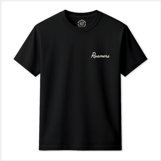 Roamers & Seekers Mens Rachet Graphic T-Shirt – Black – Classic Fit 100% Cotton – Roamers & Seekers Graphic Tee