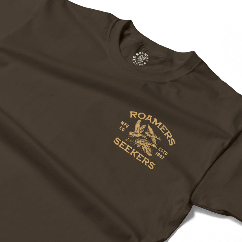 Roamers & Seekers Mens Goods & Supply Graphic T-Shirt – Olive – Classic Fit 100% Cotton – Roamers & Seekers Graphic Tee