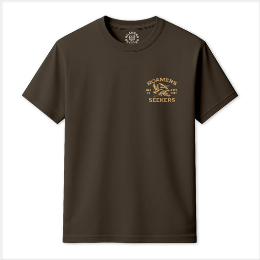Roamers & Seekers Mens Goods & Supply Graphic T-Shirt – Olive – Classic Fit 100% Cotton – Roamers & Seekers Graphic Tee