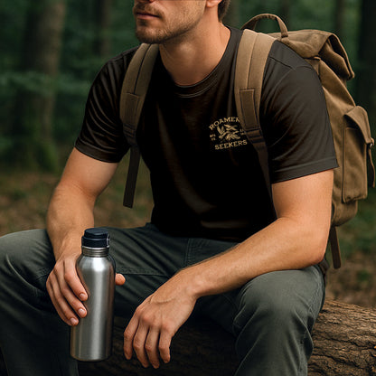 Roamers & Seekers Mens Goods & Supply Graphic T-Shirt – Olive – Classic Fit 100% Cotton – Roamers & Seekers Graphic Tee