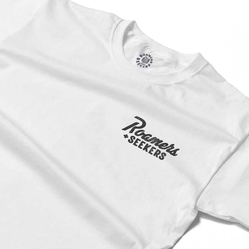 Roamers & Seekers Mens Iron Monger Graphic T-Shirt – White – Classic Fit 100% Cotton – Roamers & Seekers Graphic Tee