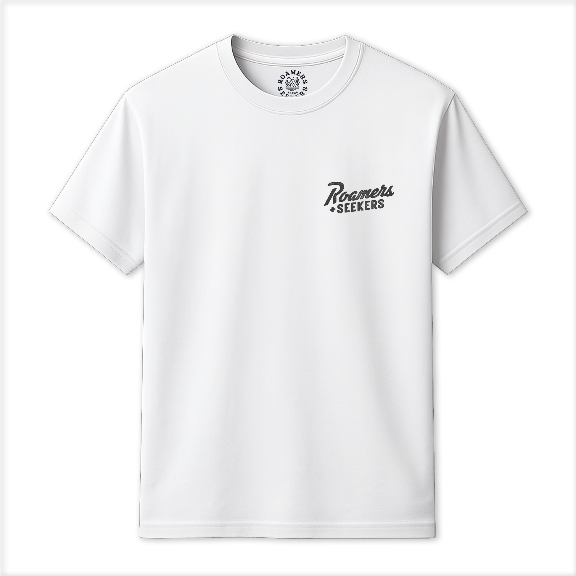 Roamers & Seekers Mens Iron Monger Graphic T-Shirt – White – Classic Fit 100% Cotton – Roamers & Seekers Graphic Tee