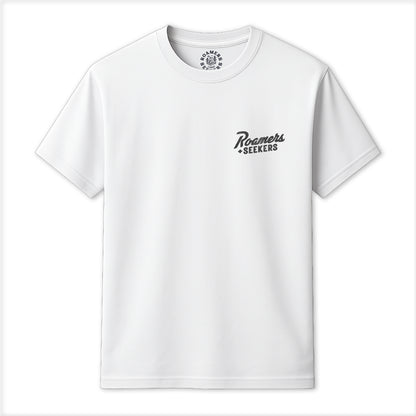 Roamers & Seekers Mens Iron Monger Graphic T-Shirt – White – Classic Fit 100% Cotton – Roamers & Seekers Graphic Tee
