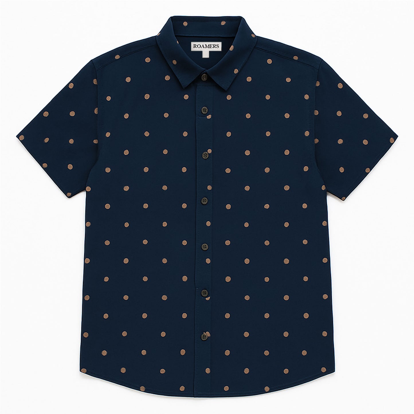 Roamers & Seekers Marin Shirt - Navy / Sienna Dot