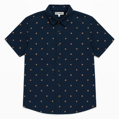 Roamers & Seekers Marin Shirt - Navy / Sienna Dot