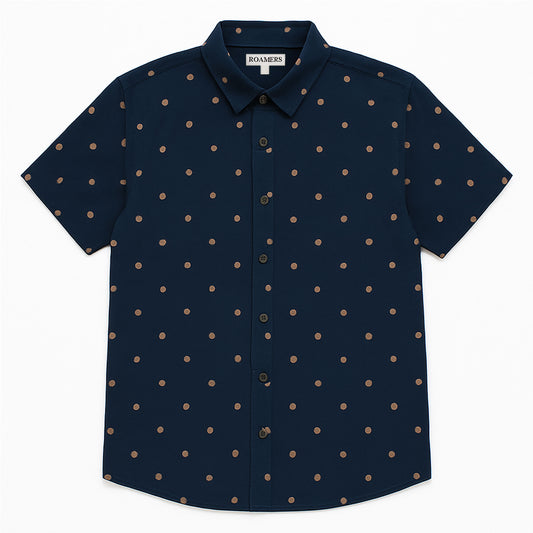 Roamers & Seekers Marin Shirt - Navy / Sienna Dot