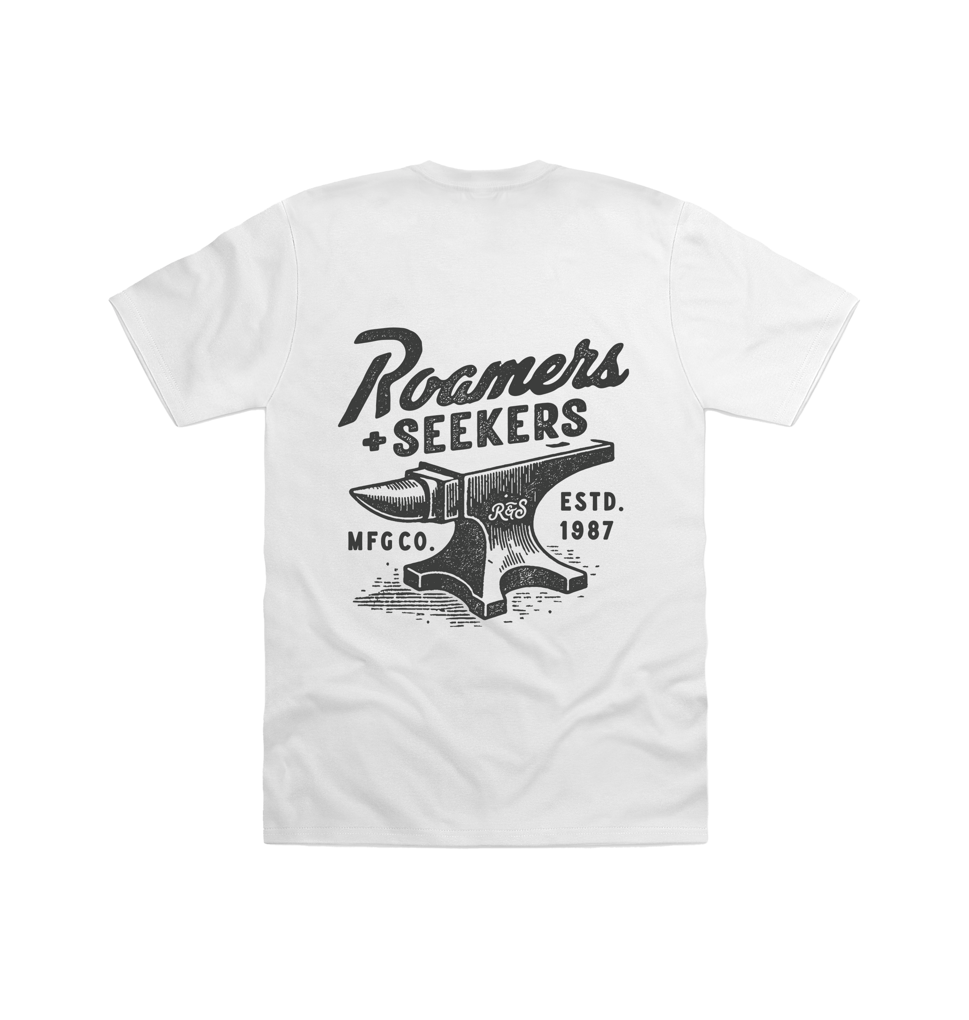 White Printed T-shirt Back