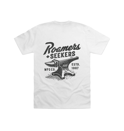 White Printed T-shirt Back