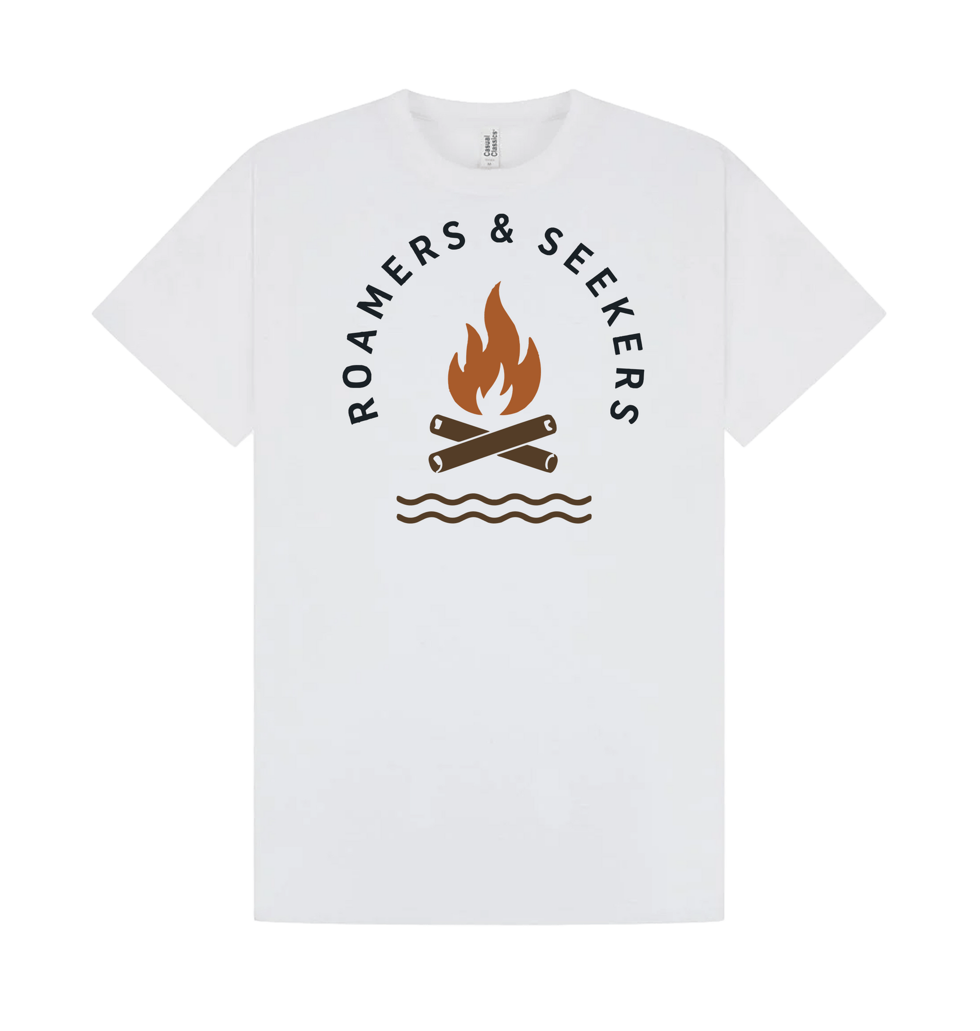 White Printed T-shirt Front