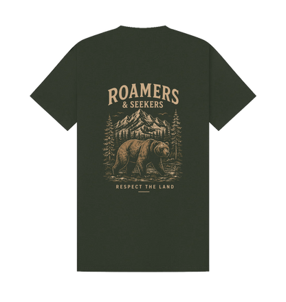 Forest Green Printed T-shirt Back