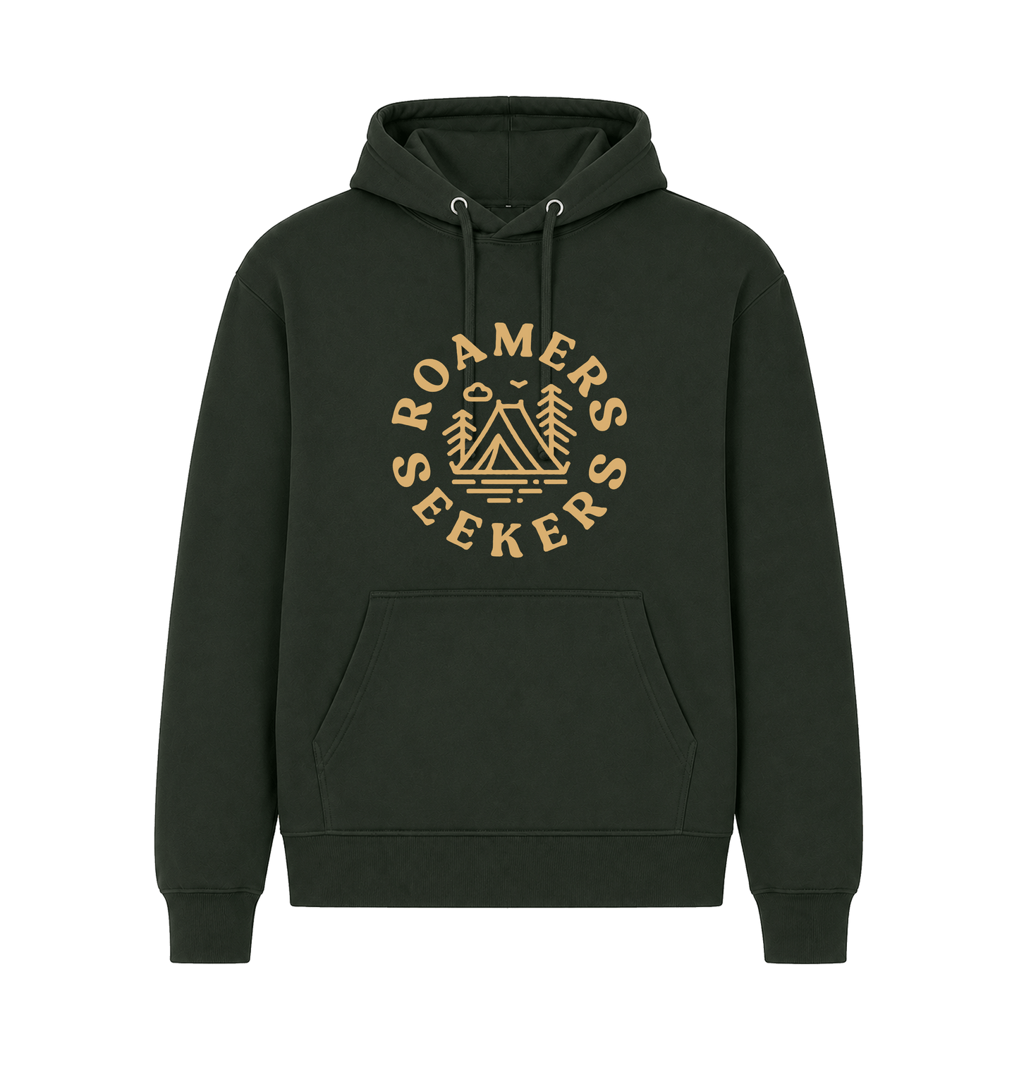 Forest Green Printed Hoody Front