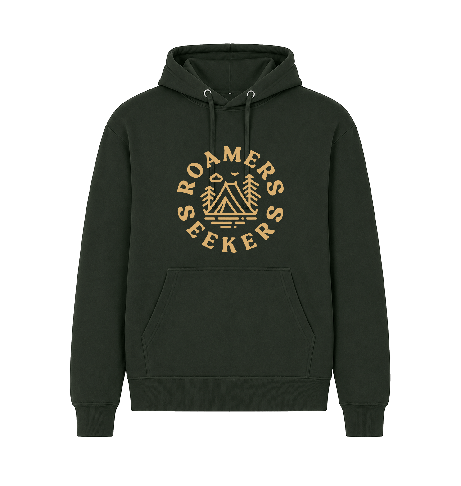 Forest Green Printed Hoody Front