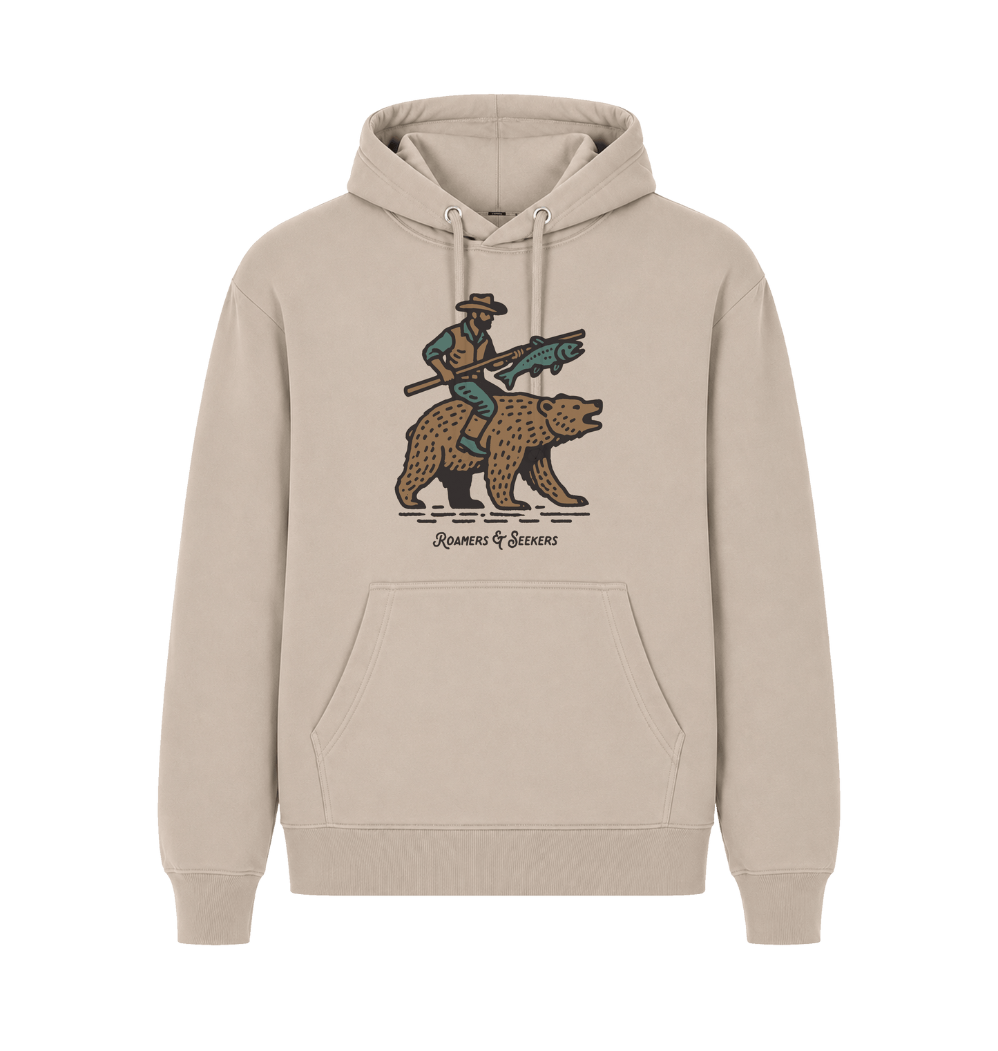 Sand Printed Hoody Front