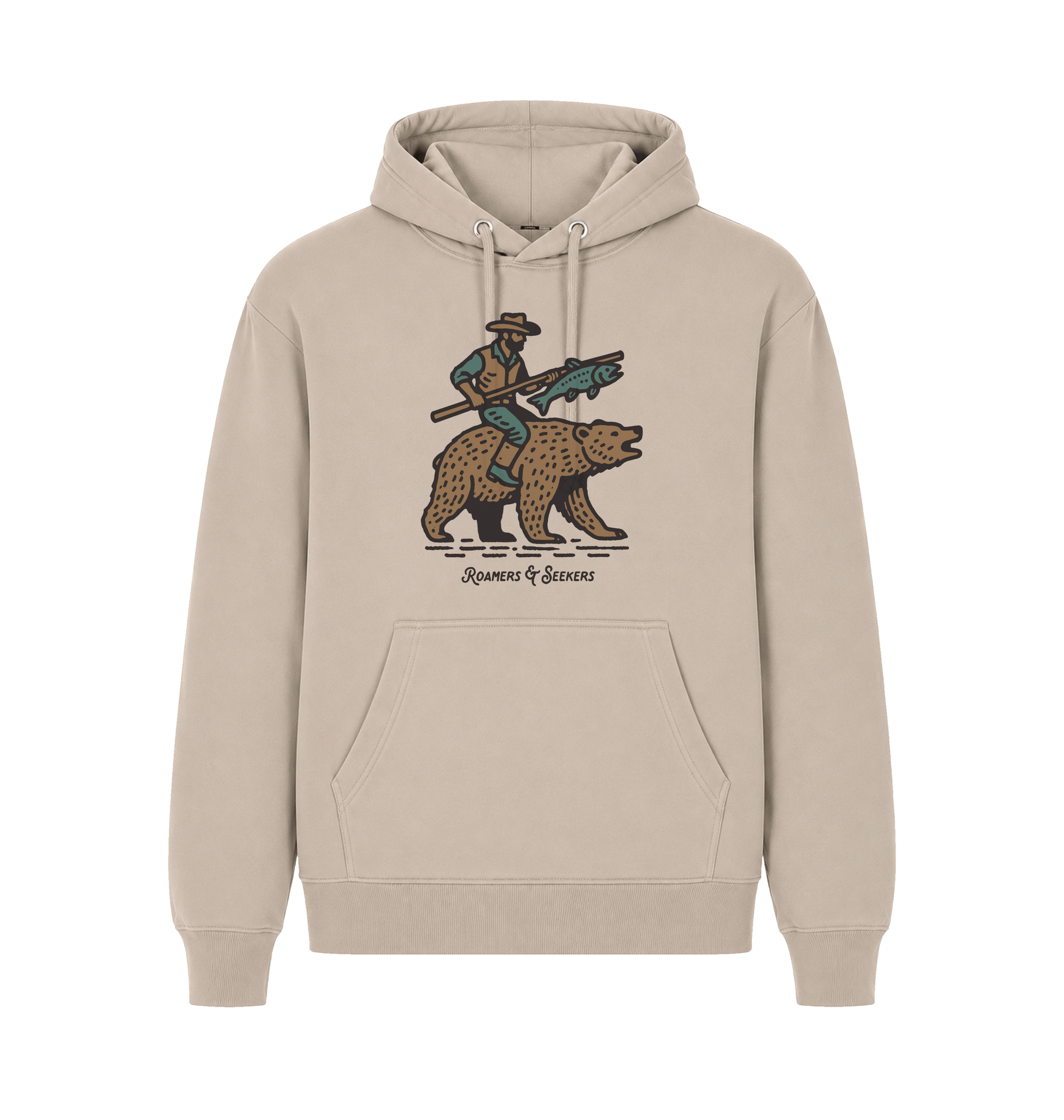 Sand Printed Hoody Front