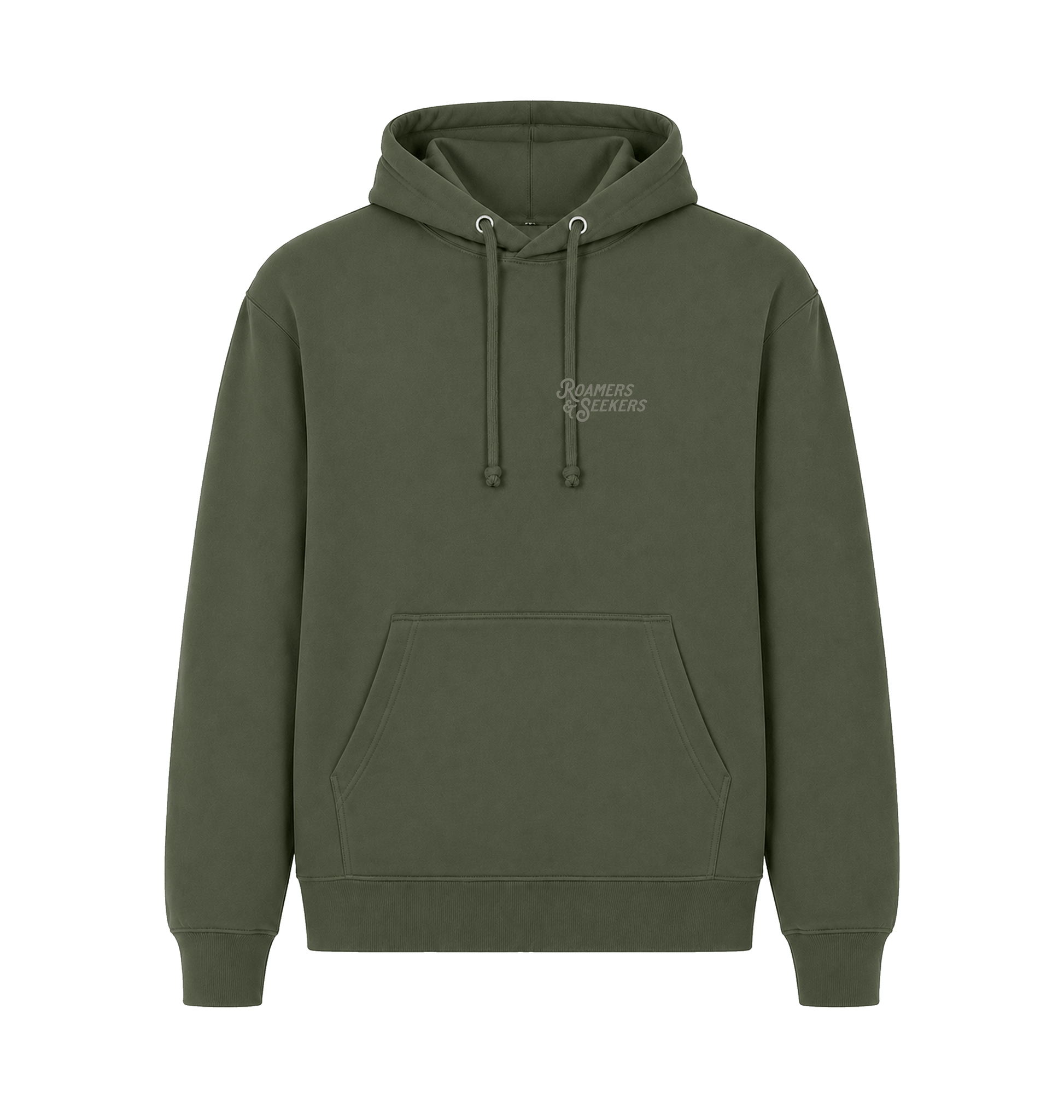 Millitary Green Printed Hoody Front