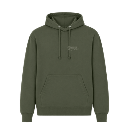 Millitary Green Printed Hoody Front