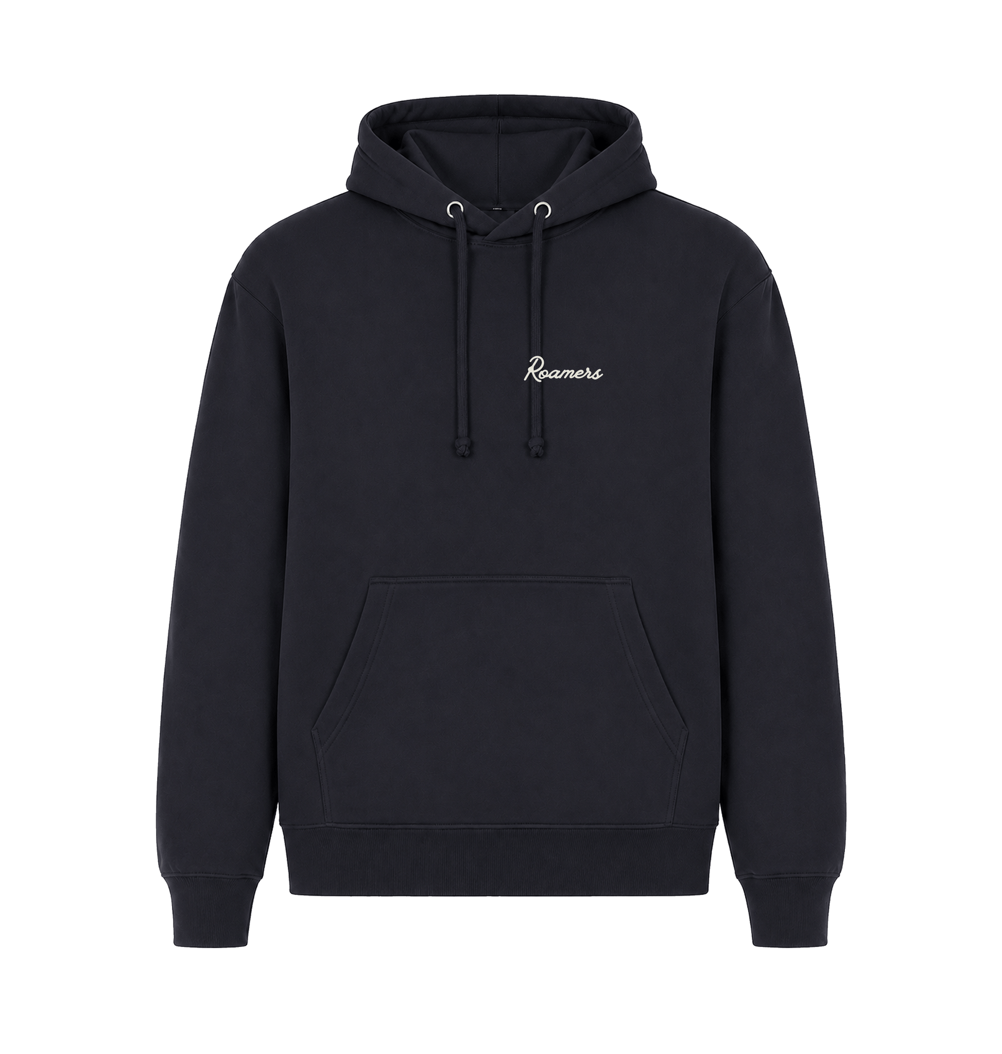Navy Printed Hoody Front