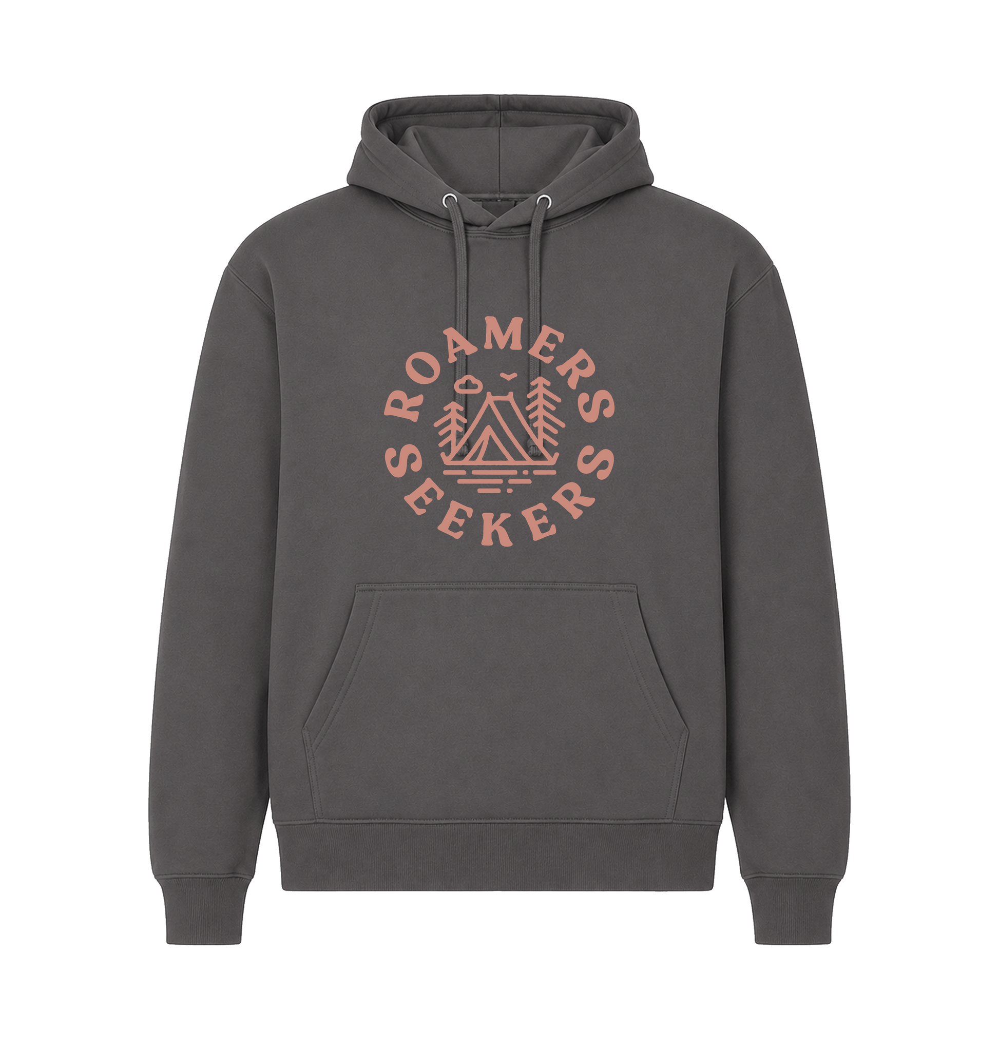 Charcoal Printed Hoody Front