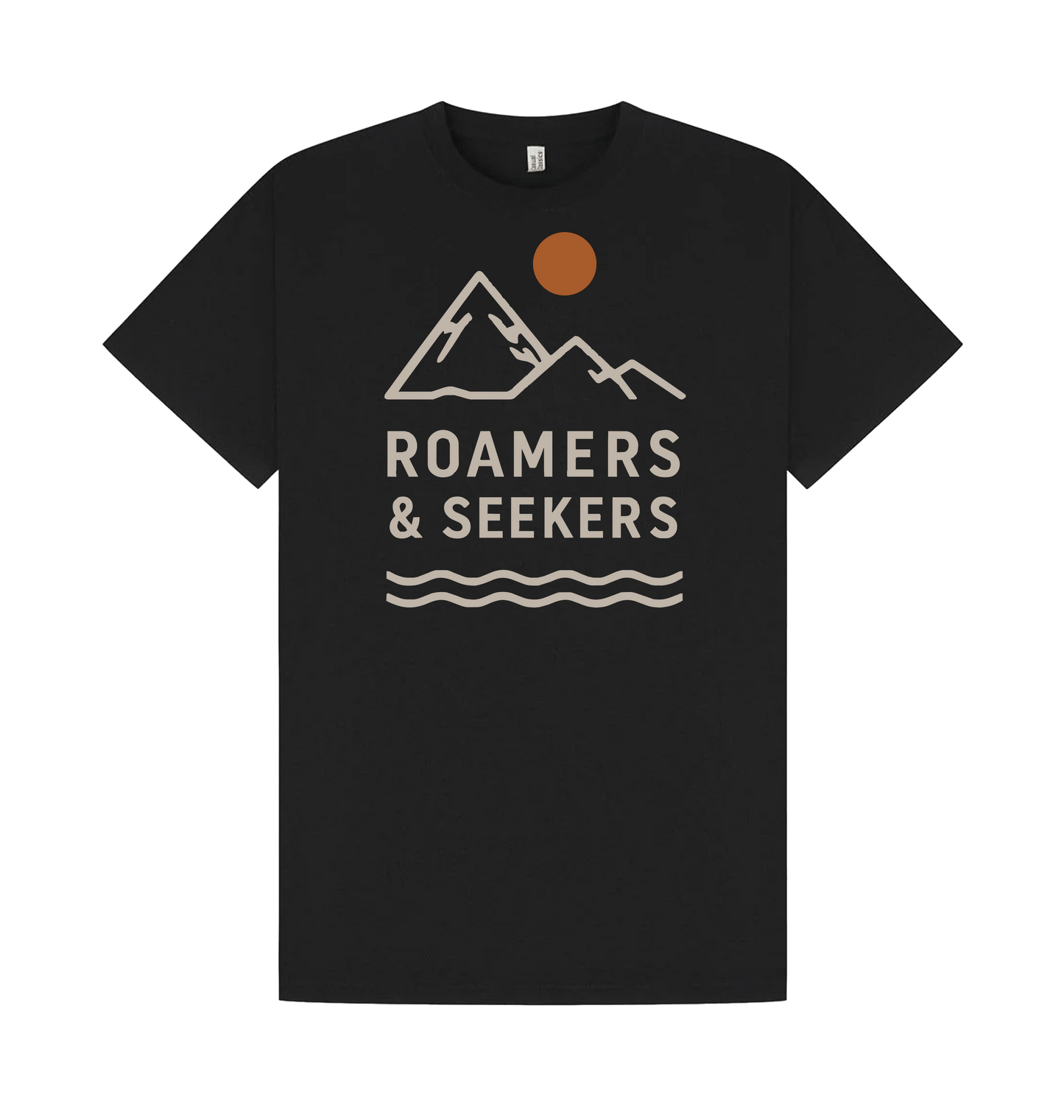 Black Printed T-shirt Front
