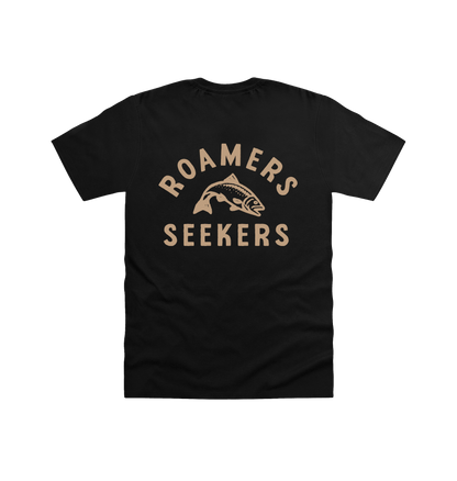 Black Printed T-shirt Back