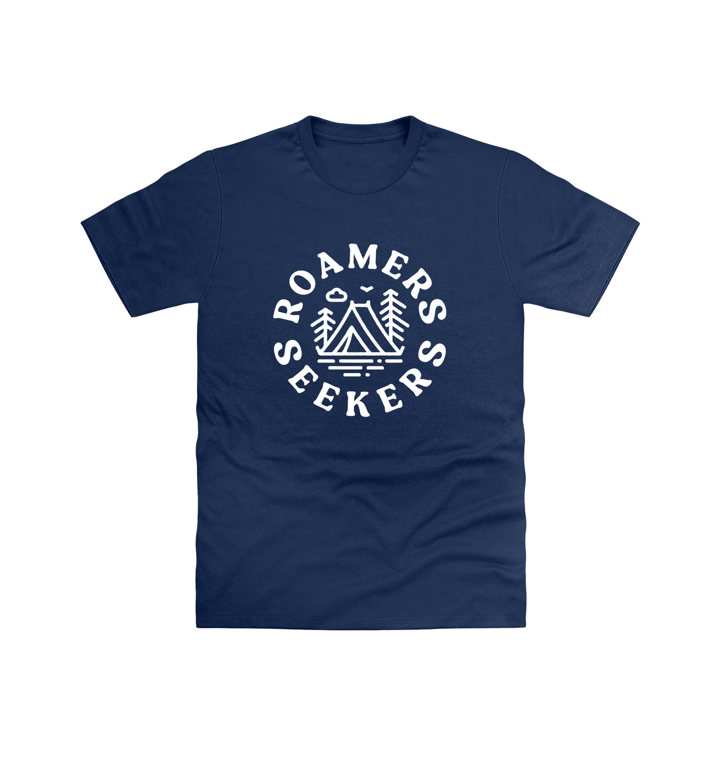 Navy Printed T-shirt Front